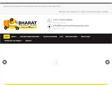 Tablet Screenshot of bharatmachineryworks.com